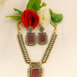 Zirconia Kundan Necklace Set for Women – Elegant Party Wear Jewellery”