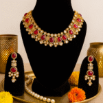 Traditional Kundan Jewellery Set for women.