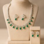 Classic American Diamond Choker set for women.