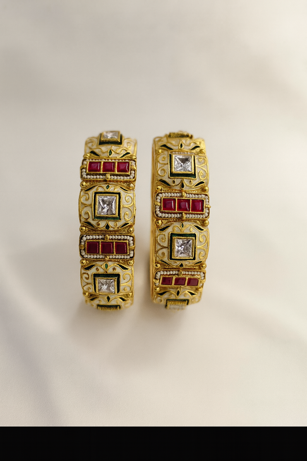 file_000000005b507207badc346b5c414cb8 Royal Rajwadi Bangles Collection | Traditional Queen Look. - Image 1