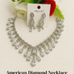 ✨ Premium American Diamond Necklace Set for women.