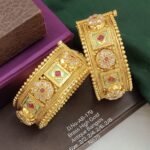 Royal Glow Brass High Gold Bangles for women.