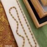 Traditional Tulsi Mala | Brass High Gold Polish.
