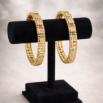 Premium Gold Plated AD Stone Party Wear Bangles.