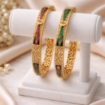 Traditional Meenakari Gold Plated Designer Bangles for women.