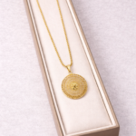 ✨ Classic Gold Chain with Round Designer Pendant ✨