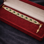 Royal Emerald Look Gold Plated Matha Patti