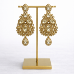 Royal Champagne Stone Designer Earrings ✨👑