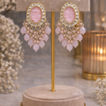 Elegant Blush Pink Oval Drop Earrings 💗✨