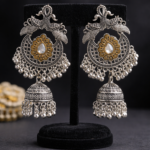 Vintage Oxidised Peacock Jhumka Earrings🎊
