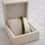 Royal Pattern Black Gold Bracelet💫