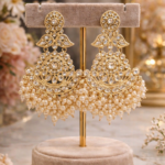 Royal Pearl Chandbali Earrings ✨