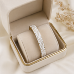 Royal White Gold Kada Bracelet✨