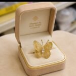 Golden Butterfly Charm Ring ✨