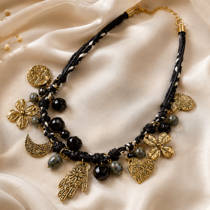 Mystic Noir Charm Necklace ✨