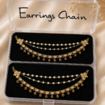 Royal Kundan Pearl Ear Chain✨