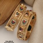 Premium Brass High Gold Heritage Look Bangles | Antique Designer Traditional Kada for Women ✨