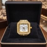 👑 Royal Crystal Square Ring Watch