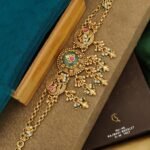 Premium Rajwadi Antique Bracelet | Traditional Peacock Design Kada | Ethnic Gold Finish Designer Bracelet