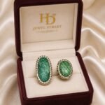 Premium Green Stone Adjustable Statement Ring | Gold Plated Designer Ring for Women 💚✨
