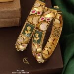 Premium Heritage Meenakari Kundan Kangan Pair | Traditional Gold-Plated Designer Bangles for Women