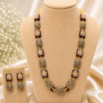 Premium Maroon Designer Necklace Set with Matching Earrings | Ethnic Party Wear Jewellery ✨