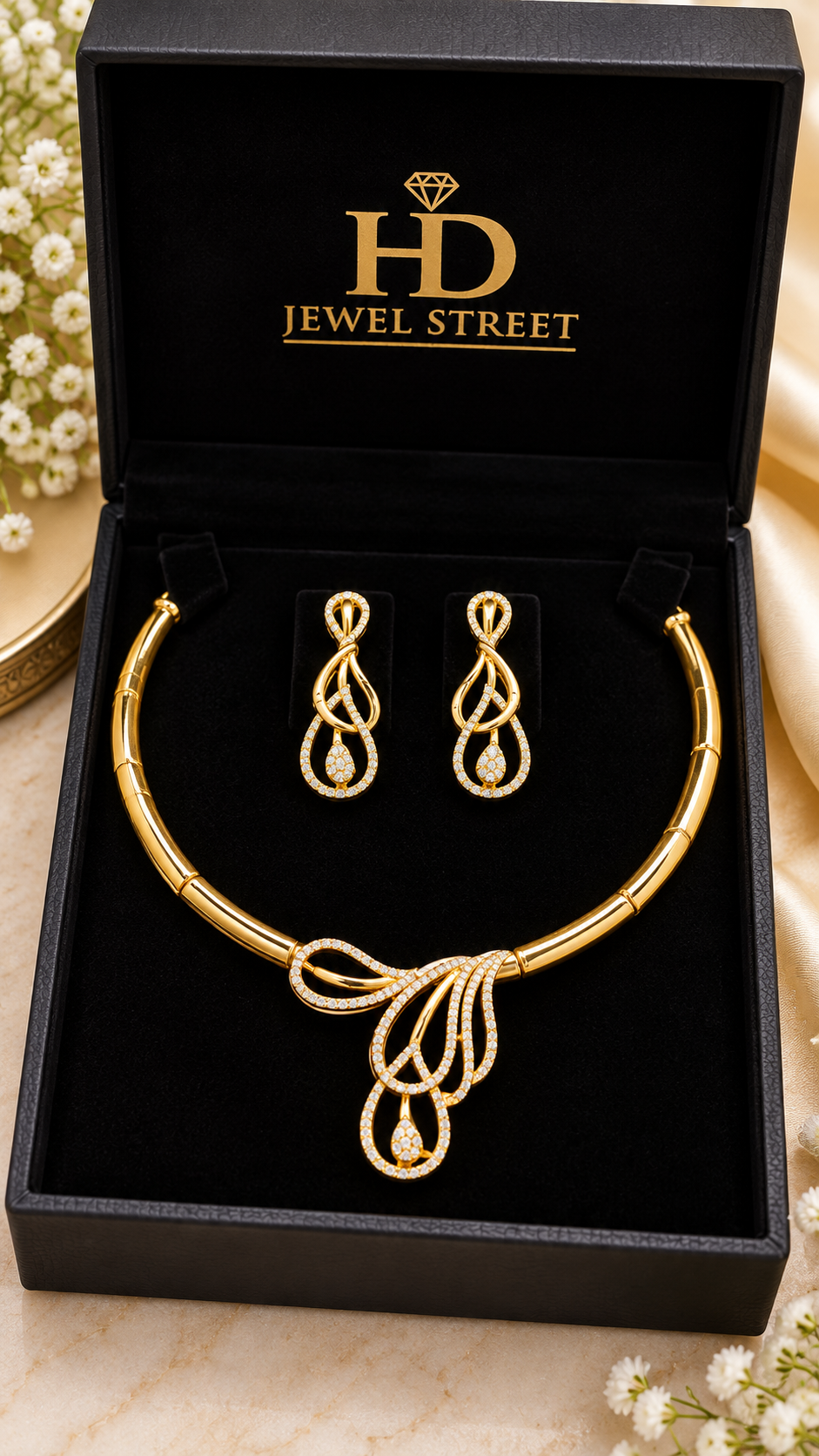 file_00000000678082088726f36d0e65eb59 Premium Gold-Plated Infinity Necklace Set✨ - Image 1