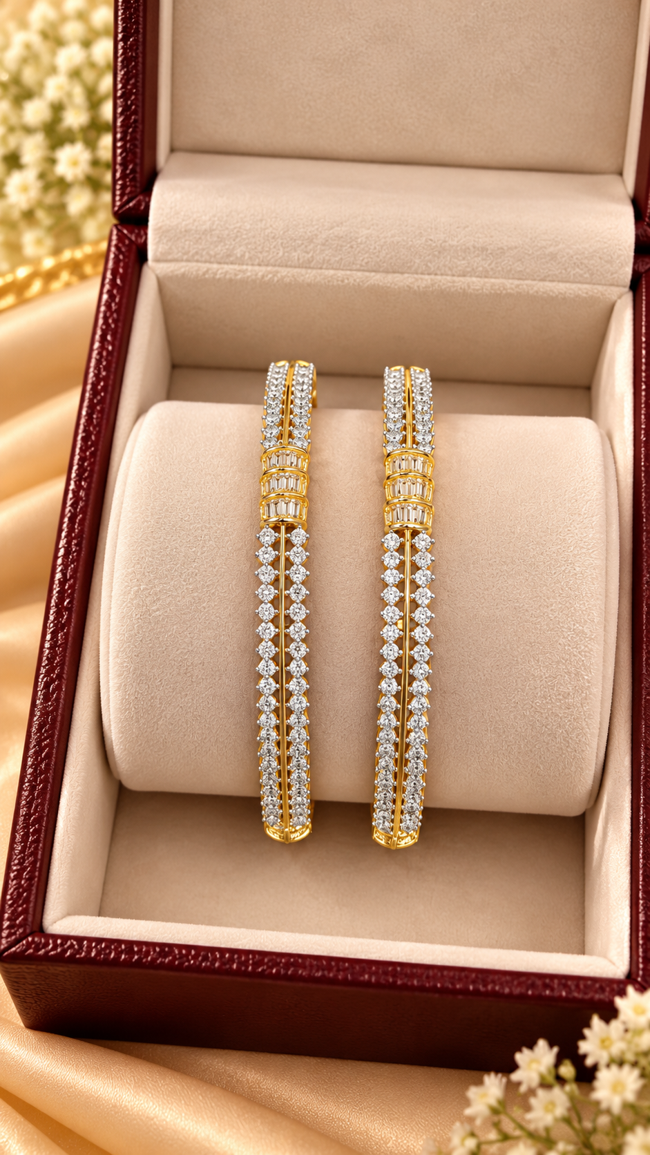file_0000000030f0821182d6862efba0db6e Premium Gold-Plated Diamond Bangles✨ - Image 1